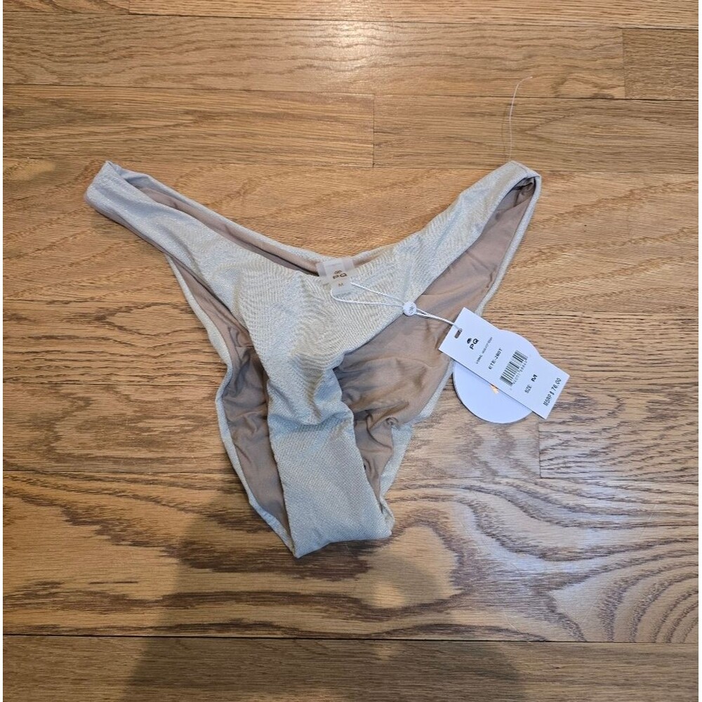 NWT Pily Q Swim High Cut Full Bottoms Eternal Bikini Sz M - Picture 2 of 5